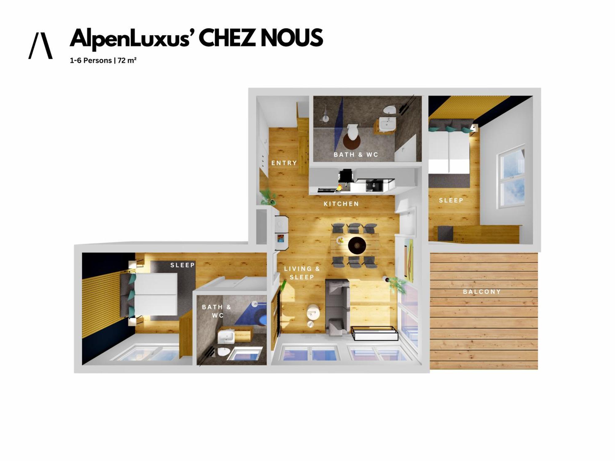 Chez Nous - Balcony Und Car Park By Alpenluxus Appartements Fuegen Exterior photo